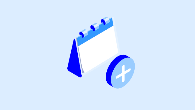 Calendar add cloud blue - 640x360