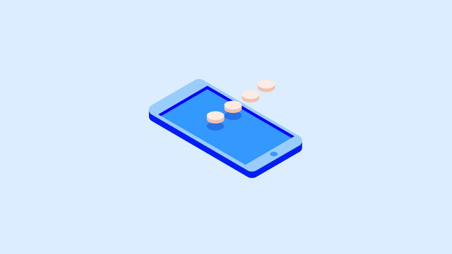 Mobile phone cloud blue - 640x360