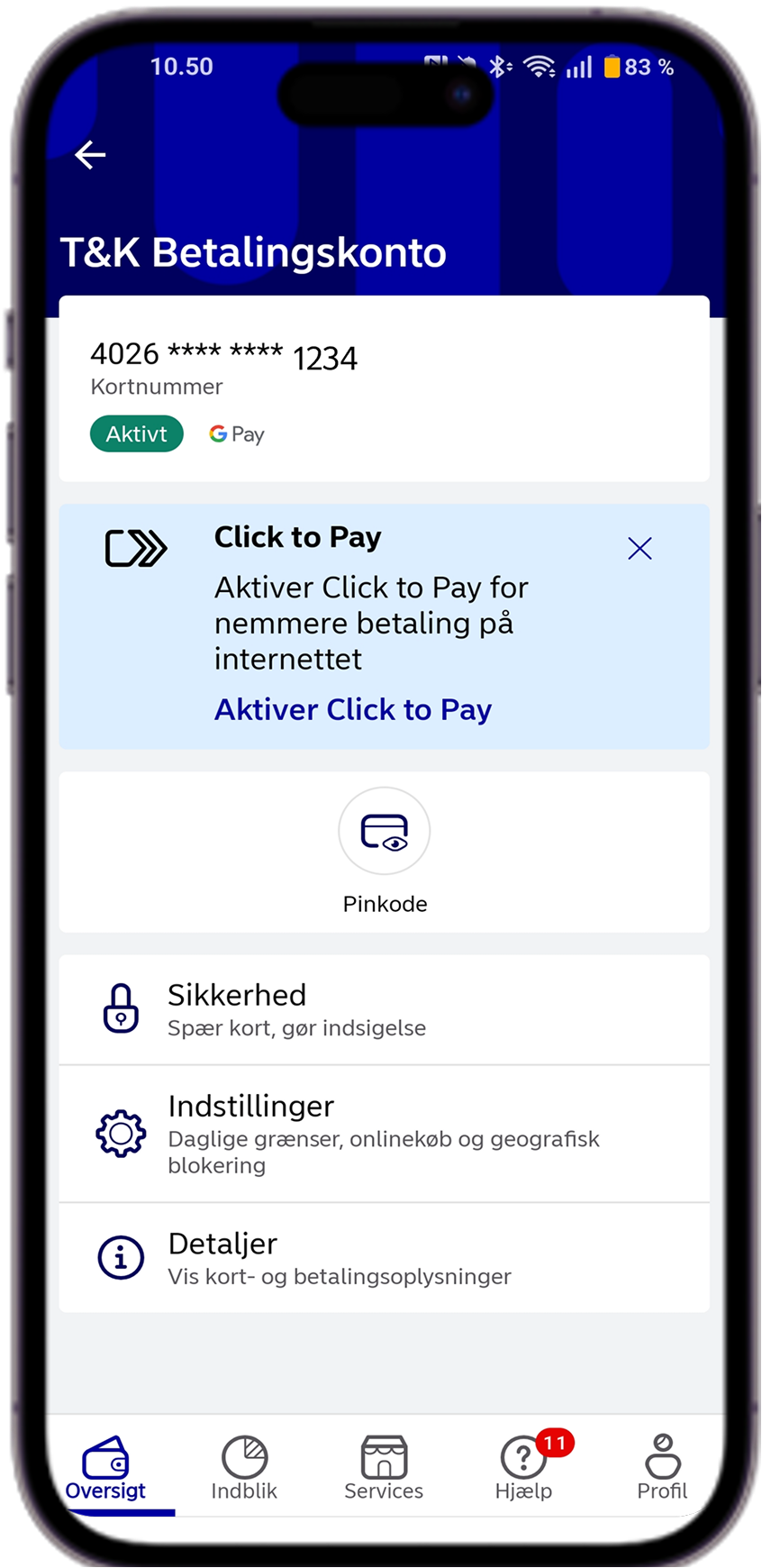 Click to pay screenshot 1