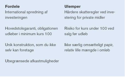 fordele/ulemper fordele/ulemper